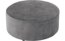 Goossens poef arendal grijs stof - 8234591-goossens-senne-kleinmeubel-stof-01