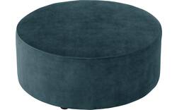 Goossens poef arendal blauw stof - 8234596-goossens-senne-kleinmeubel-stof-01