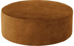 Goossens poef arendal bruin stof - 8234651-goossens-senne-kleinmeubel-stof-01
