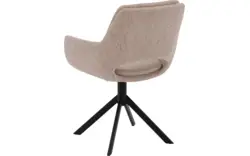 Goossens eetkamerstoel daisy beige stof - 8234673-goossens-daisy-eetkamerstoel-stof-bruin-01