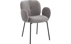 Goossens basic eetkamerstoel eller bruin stof - 8234681-goossens-eller-eetkamerstoel-stof-bruin-01