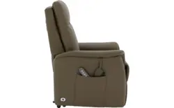 Goossens relaxstoel troyes groen leer - 8234735-goossens-troyes-fauteuil-leer-01