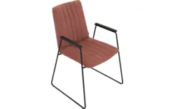 Goossens eetkamerstoel manta roze stof - 8234766-goossens-manta-eetkamerstoel-stof-roze-01