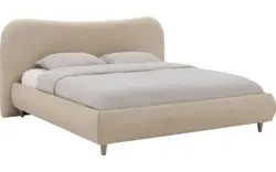 Goossens bedframe pecaro beige stof - 8234796-goossens-pecaro-bedframe-stof-01