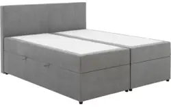 Goossens basic boxspring compleet store storage box grijs stof - 8234800-goossens-basic-store-storage-box-boxspring-compleet-stof-01