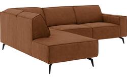 Goossens hoekbank hercules bruin microvezel - 8235124-goossens-hercules-bank-microvezel-bruin-01
