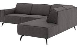 Goossens hoekbank hercules grijs microvezel - 8235125-goossens-hercules-bank-microvezel-grijs-01