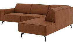 Goossens hoekbank hercules bruin microvezel - 8235136-goossens-hercules-bank-microvezel-bruin-01