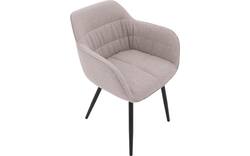 Goossens basic eetkamerstoel lize beige stof - 8235238-goossens-basic-lize-eetkamerstoel-stof-bruin-01