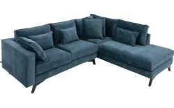 Goossens hoekbank chambre blauw stof - 8235555-goossens-chambre-bank-stof-blauw-01