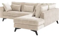 Goossens hoekbank chambre beige stof - 8235556-goossens-chambre-bank-stof-bruin-01