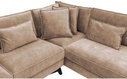 Goossens hoekbank chambre bruin stof - 8235557-goossens-chambre-bank-stof-bruin-01