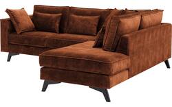 Goossens hoekbank chambre bruin stof - 8235560-goossens-chambre-bank-stof-bruin-01