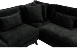 Goossens hoekbank chambre zwart stof - 8235564-goossens-chambre-bank-stof-zwart-01