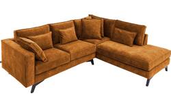 Goossens hoekbank chambre bruin stof - 8235570-goossens-chambre-bank-stof-bruin-01