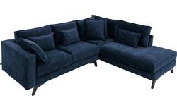 Goossens hoekbank chambre blauw stof - 8235578-goossens-chambre-bank-stof-blauw-01