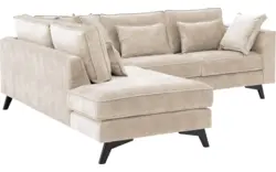 Goossens hoekbank chambre beige stof - 8235581-goossens-chambre-bank-stof-bruin-01