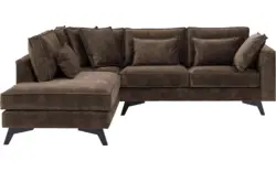 Goossens hoekbank chambre bruin stof - 8235583-goossens-chambre-bank-stof-bruin-01
