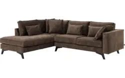 Goossens hoekbank chambre bruin stof - 8235583-goossens-chambre-bank-stof-bruin-01