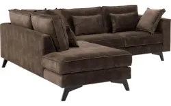 Goossens hoekbank chambre bruin stof - 8235583-goossens-chambre-bank-stof-bruin-01