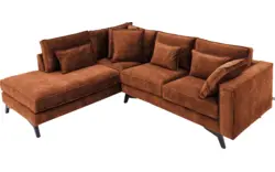 Goossens hoekbank chambre bruin stof - 8235585-goossens-chambre-bank-stof-bruin-01