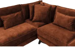 Goossens hoekbank chambre bruin stof - 8235585-goossens-chambre-bank-stof-bruin-01