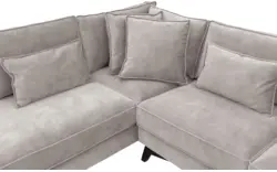 Goossens hoekbank chambre grijs stof - 8235591-goossens-chambre-bank-stof-grijs-01