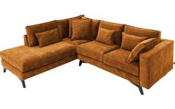 Goossens hoekbank chambre bruin stof - 8235595-goossens-chambre-bank-stof-bruin-01