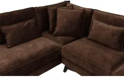 Goossens hoekbank chambre bruin stof - 8235601-goossens-chambre-bank-stof-bruin-01