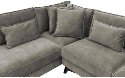 Goossens hoekbank chambre grijs stof - 8235602-goossens-chambre-bank-stof-grijs-01