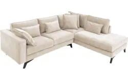 Goossens hoekbank chambre beige stof - 8235606-goossens-chambre-bank-stof-bruin-01