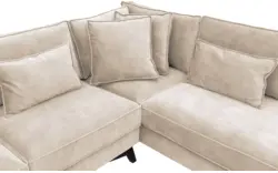 Goossens hoekbank chambre beige stof - 8235606-goossens-chambre-bank-stof-bruin-01