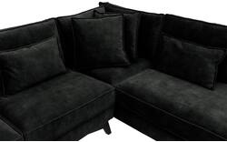 Goossens hoekbank chambre zwart stof - 8235614-goossens-chambre-bank-stof-zwart-01