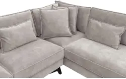 Goossens hoekbank chambre grijs stof - 8235616-goossens-chambre-bank-stof-grijs-01