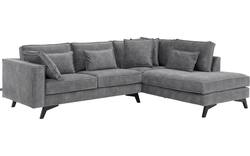 Goossens hoekbank chambre grijs stof - 8235617-goossens-chambre-bank-stof-grijs-01