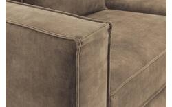 Goossens hoekbank chambre bruin stof - 8235619-goossens-chambre-bank-stof-bruin-01