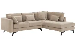 Goossens hoekbank chambre beige stof - 8235621-goossens-chambre-bank-stof-bruin-01