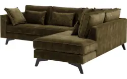 Goossens hoekbank chambre groen stof - 8235624-goossens-chambre-bank-stof-groen-01