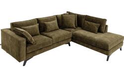 Goossens hoekbank chambre groen stof - 8235624-goossens-chambre-bank-stof-groen-01