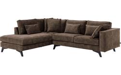 Goossens hoekbank chambre bruin stof - 8235633-goossens-chambre-bank-stof-bruin-01