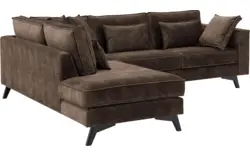 Goossens hoekbank chambre bruin stof - 8235633-goossens-chambre-bank-stof-bruin-01