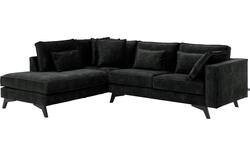 Goossens hoekbank chambre zwart stof - 8235639-goossens-chambre-bank-stof-zwart-01