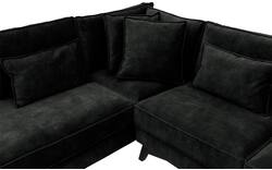 Goossens hoekbank chambre zwart stof - 8235639-goossens-chambre-bank-stof-zwart-01