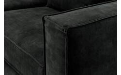 Goossens hoekbank chambre zwart stof - 8235639-goossens-chambre-bank-stof-zwart-01