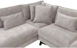 Goossens hoekbank chambre grijs stof - 8235641-goossens-chambre-bank-stof-grijs-01
