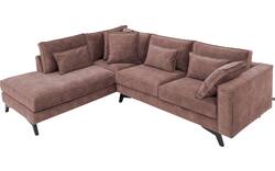 Goossens hoekbank chambre roze stof - 8235643-goossens-chambre-bank-stof-roze-01