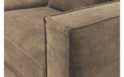 Goossens hoekbank chambre bruin stof - 8235644-goossens-chambre-bank-stof-bruin-01
