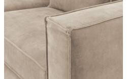 Goossens hoekbank chambre beige stof - 8235646-goossens-chambre-bank-stof-bruin-01