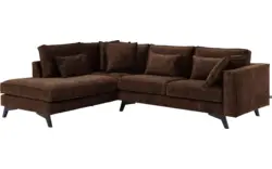 Goossens hoekbank chambre bruin stof - 8235651-goossens-chambre-bank-stof-bruin-01