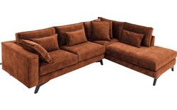 Goossens hoekbank chambre bruin stof - 8235660-goossens-chambre-bank-stof-bruin-01